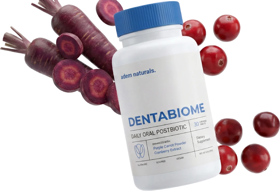 DentaBiome Bottle with Purple Carrots and Cranberries